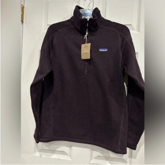 Patagonia Women's Small Better Sweater 1/4 Zip Pullover Obsidian Plum Purple NWT - Picture 1 of 10